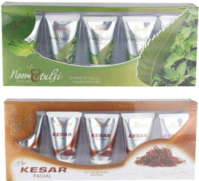 

My Aroma Neem & Tulsi Kesar Tube Facial Kit 480 g(Set of 2)