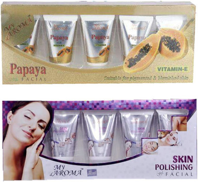 

My Aroma Papaya Skin Polishing Tube Facial Kit 480 g(Set of 2)