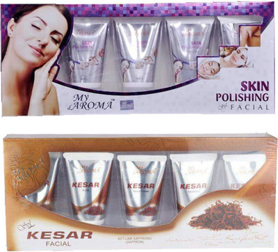 

My Aroma Skin Polishing Kesar Facial Kit 480 g(Set of 2)