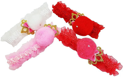 

Confidence Baby Girls Headband Colorful Newborn Headband Girls Hair Accessories (4 Pieces) Head Band(Multicolor)