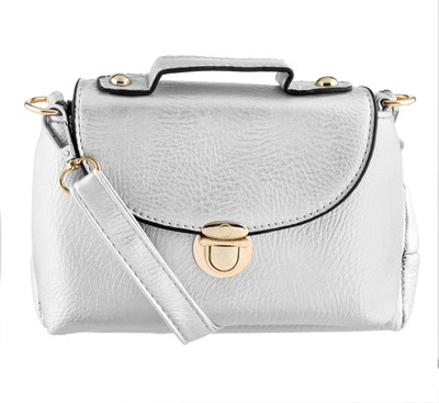 

aashka Hand-held Bag(Silver)
