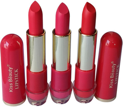 

Kiss Beauty Lipstick Long Lasting Multicolor(Multicolor)