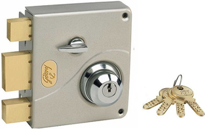 

Godrej Ultra Tribolt Deadbolt 2C Inside Opening Satin Nickel Lock(Satin Nickel)