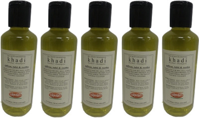 Khadi SAFFRON+TULSI+REETHA-1050 ML(210 ml)
