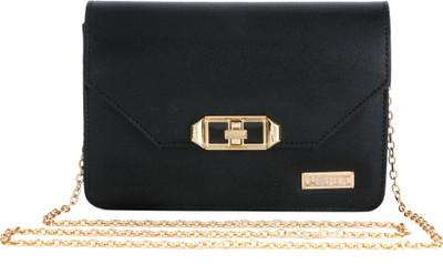 

Horra Women Evening/Party Black PU Sling Bag