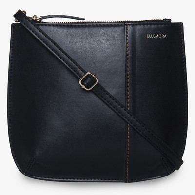 

Ellemora Women Casual Black PU Sling Bag