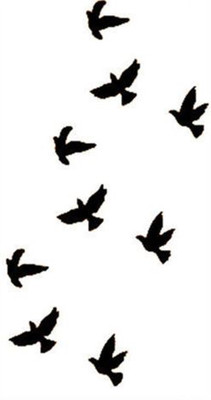 Savii Temporary Tattoo(Flying Birds Design)