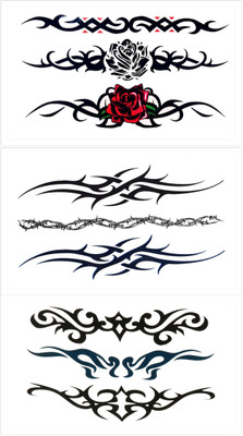 

Savii Combo Of 3 Temporary Tattoos(Combo Of 3 - Arms And Hand Design)