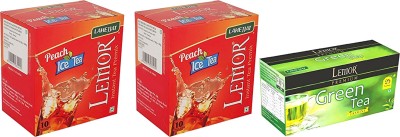 

Lemor Combo Pack of 2 Peach flavour Ice Tea (10 sachet) and 1 Pack of 25 Jasmine Tea Bags Box(45 Bags)