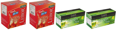 

Lemor 2 Peach Ice Tea (10 sachet) and 2 Pack of 25 Jasmine Tea Bags Box(70 Bags)