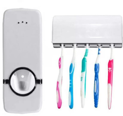 

Lagom Plastic Toothbrush Holder(White, Wall Mount)
