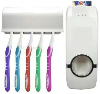 

Lagom Plastic Toothbrush Holder(White, Wall Mount)