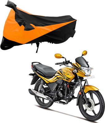 Purpleheart Two Wheeler Cover for Hero(Passion Xpro, Black, Orange)