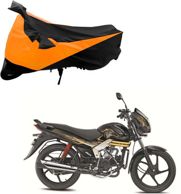 Purpleheart Two Wheeler Cover for Mahindra(Centuro, Black, Orange)