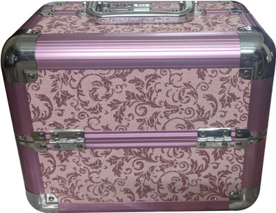

Cameleon Trousseau essential with lock Makeup and Jewellery Vanity Box(Purple)