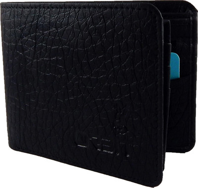 

Orbit Men Black Genuine Leather, Fabric Wallet(4 Card Slots)