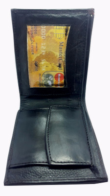 

SHMPA Men Brown, Black Genuine Leather Wallet(2 Card Slots)