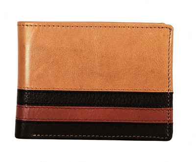 

LOUIS STITCH Men Brown Genuine Leather Wallet(9 Card Slots)