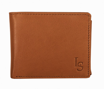 

LOUIS STITCH Men Brown Genuine Leather Wallet(9 Card Slots)