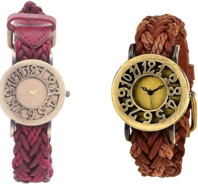 RJL Antic dial leather belt wrist JK25dl Watch  - For Girls   Watches  (RJL)