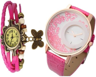 lavishable Mxre K-00138 Pink And Pink Wrangler Diamonds Watch - For Women Watch  - For Women   Watches  (Lavishable)
