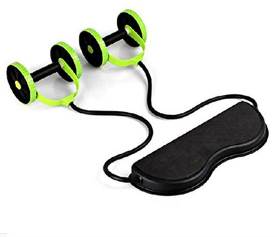 

Shrih Exercise Roller With Handy Carry Bag Ab Exerciser(Green, Black), Black;green