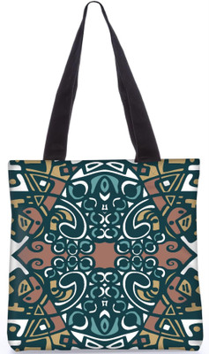 

Snoogg Indian Pattern Poly Canvas Fashion Handbag Shopping Shoulder Lunch Tote Bag For Women 22563 Shoulder Bag(Multicolor, 5 L)