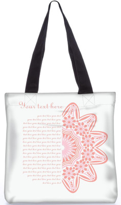 

Snoogg Indian Pattern Poly Canvas Fashion Handbag Shopping Shoulder Lunch Tote Bag For Women 21716 Shoulder Bag(White, 5 L)