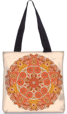 

Snoogg Indian Pattern Poly Canvas Fashion Handbag Shopping Shoulder Lunch Tote Bag For Women 23372 Shoulder Bag(Multicolor, 5 L)