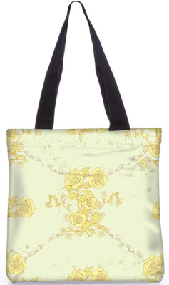 

Snoogg Indian Pattern Poly Canvas Fashion Handbag Shopping Shoulder Lunch Tote Bag For Women 23029 Shoulder Bag(Yellow, 5 L)
