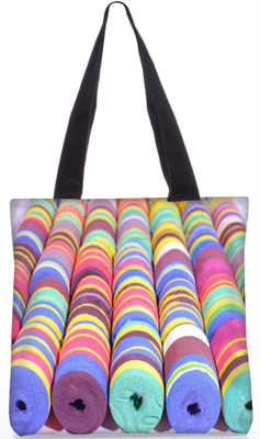 

Snoogg Indian Pattern Poly Canvas Fashion Handbag Shopping Shoulder Lunch Tote Bag For Women 21923 Shoulder Bag(Multicolor, 5 L)