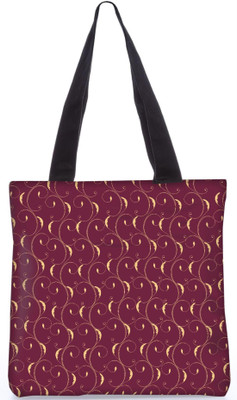 

Snoogg Indian Pattern Poly Canvas Fashion Handbag Shopping Shoulder Lunch Tote Bag For Women 22674 Shoulder Bag(Maroon, 5 L)