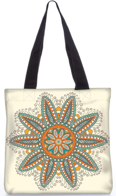 

Snoogg Indian Pattern Poly Canvas Fashion Handbag Shopping Shoulder Lunch Tote Bag For Women 23560 Shoulder Bag(Multicolor, 5 L)