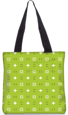 

Snoogg Indian Pattern Poly Canvas Fashion Handbag Shopping Shoulder Lunch Tote Bag For Women 22071 Shoulder Bag(Green, 5 L)