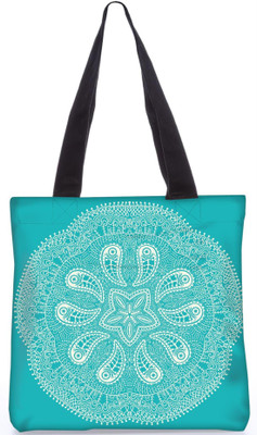 

Snoogg Indian Pattern Poly Canvas Fashion Handbag Shopping Shoulder Lunch Tote Bag For Women 23214 Shoulder Bag(Multicolor, 5 L)