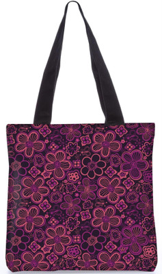 

Snoogg Indian Pattern Poly Canvas Fashion Handbag Shopping Shoulder Lunch Tote Bag For Women 23496 Shoulder Bag(Maroon, 5 L)