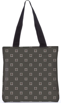 

Snoogg Indian Pattern Poly Canvas Fashion Handbag Shopping Shoulder Lunch Tote Bag For Women 21915 Shoulder Bag(Grey, 5 L)