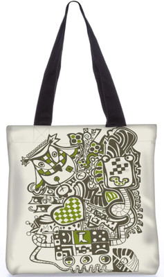 

Snoogg Indian Pattern Poly Canvas Fashion Handbag Shopping Shoulder Lunch Tote Bag For Women 22588 Shoulder Bag(Multicolor, 5 L)