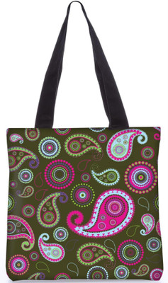 

Snoogg Indian Pattern Poly Canvas Fashion Handbag Shopping Shoulder Lunch Tote Bag For Women 22930 Shoulder Bag(Multicolor, 5 L)
