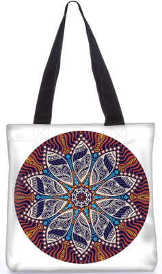 

Snoogg Indian Pattern Poly Canvas Fashion Handbag Shopping Shoulder Lunch Tote Bag For Women 23545 Shoulder Bag(Multicolor, 5 L)