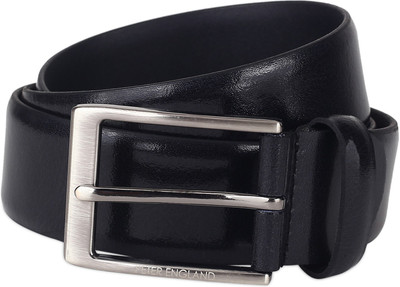

Peter England Men Black Genuine Leather Belt