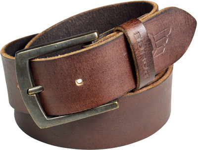 

Police Men Brown Genuine Leather Belt, Coffee