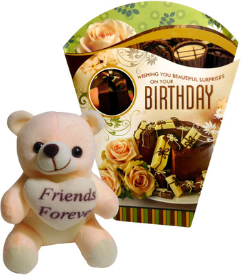 

Siddhi Gifts birthday gifts for men - Birthday Greeting Card With Soft Teddy(Set of 1)