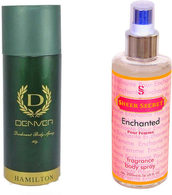 

Denver HAMILTON GREEN with SHEER SECRET ENCHANTED WOMEN(Set of 2)