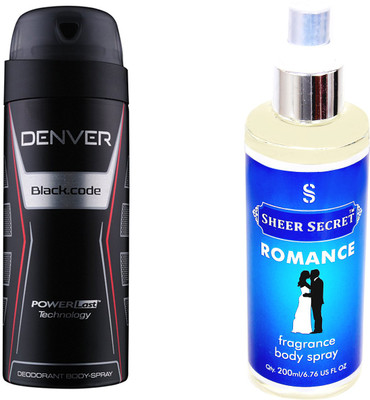 

Denver BLACK CODE with SHEER SECRET ROMANCE(Set of 2)
