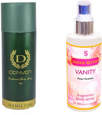 

Denver HAMILTON GREEN with SHEER SECRET VANITY WOMEN(Set of 2)