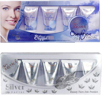 

My Aroma Oxygen Silver Tube Facial Kit 480 g(Set of 2)