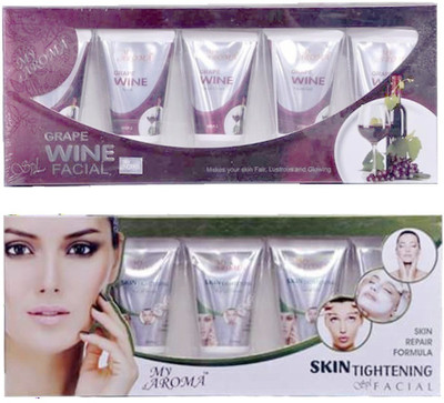 

My Aroma Wine Skin Tightening Tube Facial Kit 480 g(Set of 2)