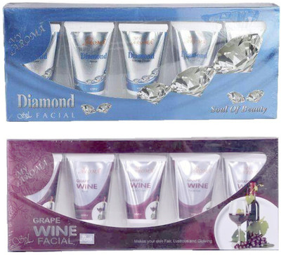 

My Aroma Diamond Wine Tube Facial Kit 480 g(Set of 2)