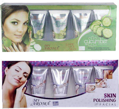 

My Aroma Cucumber Skin Polishing Tube Facial Kit 480 g(Set of 2)